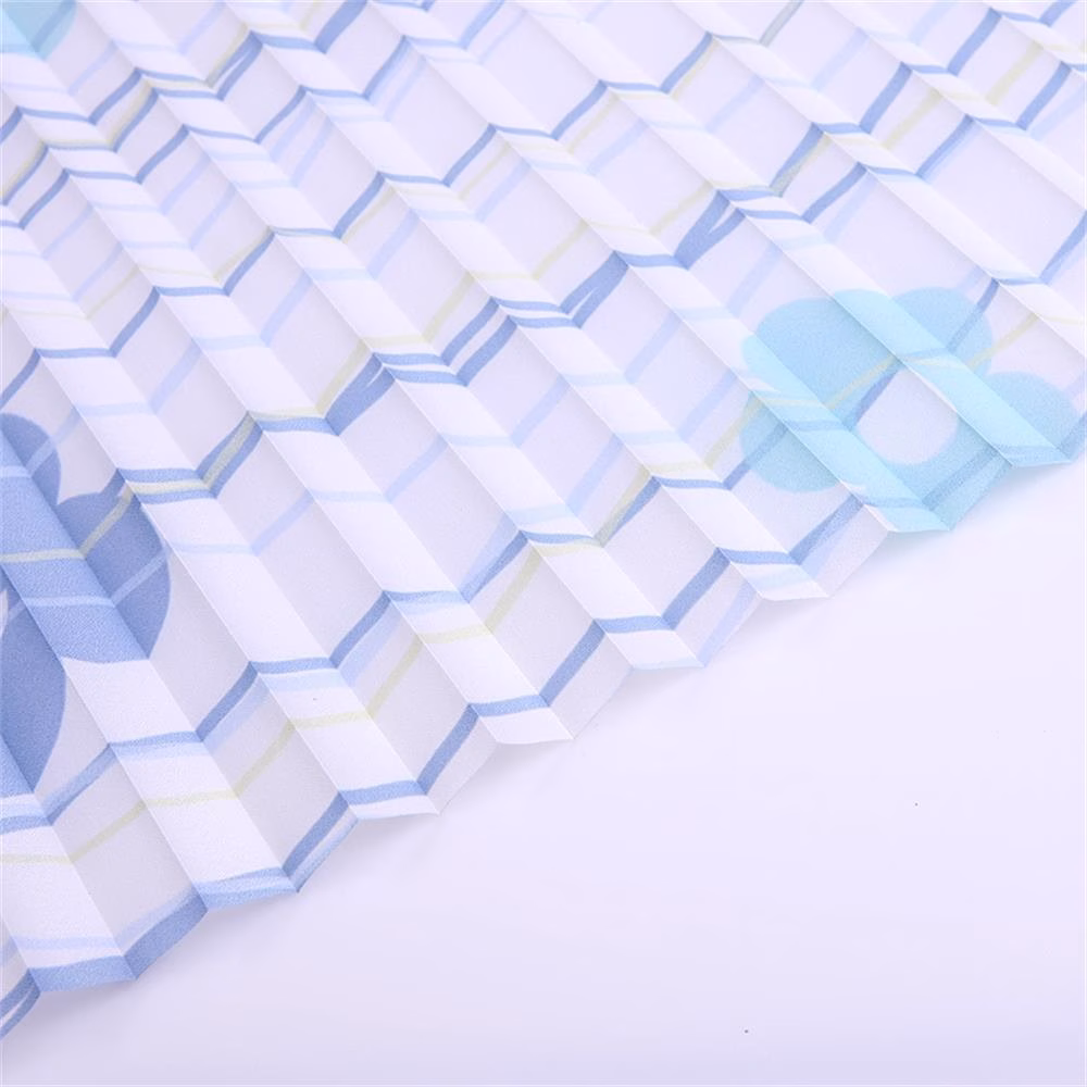 Plissee SMART nach Maß Flowers 902 weiss-blau