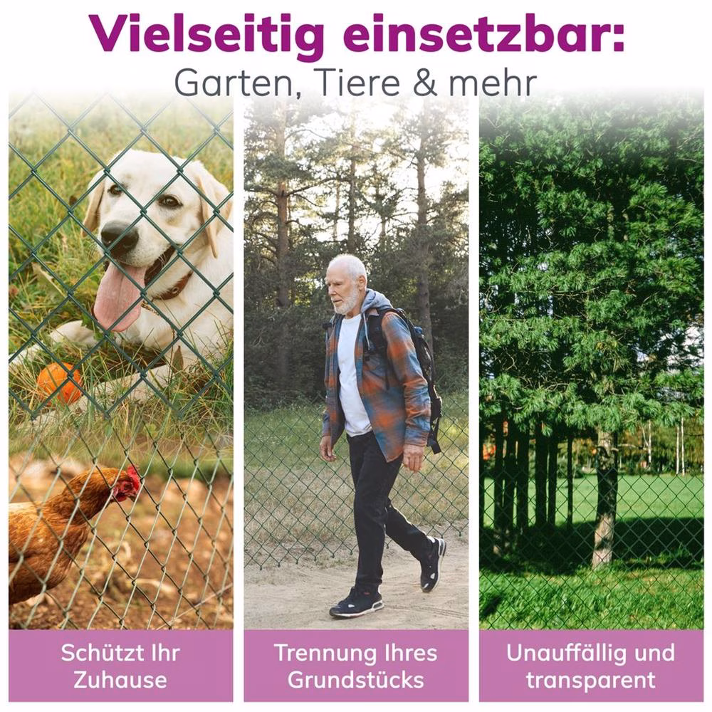 Bild 3 Maschendrahtzaun Gartenzaun grün