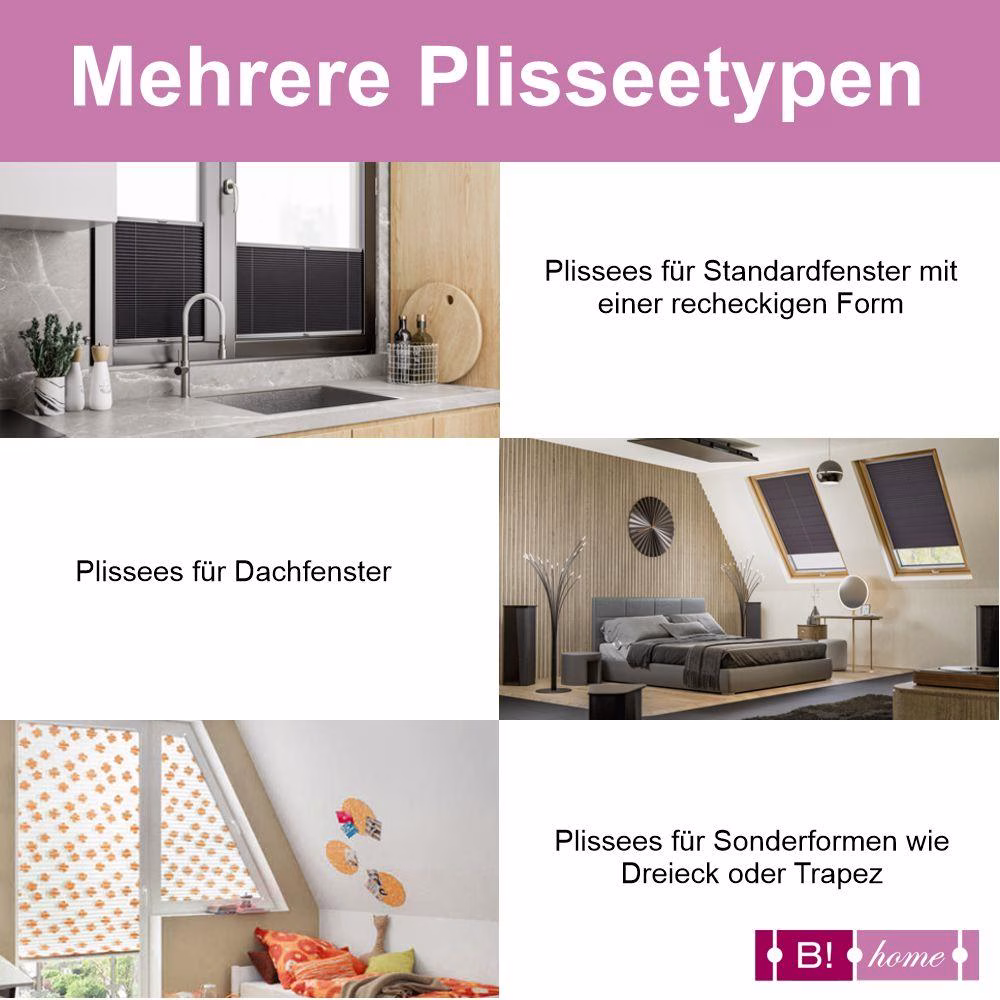 Bild 5 Plissee B!HOME nach Maß Hamburg Crush 23 Gelb