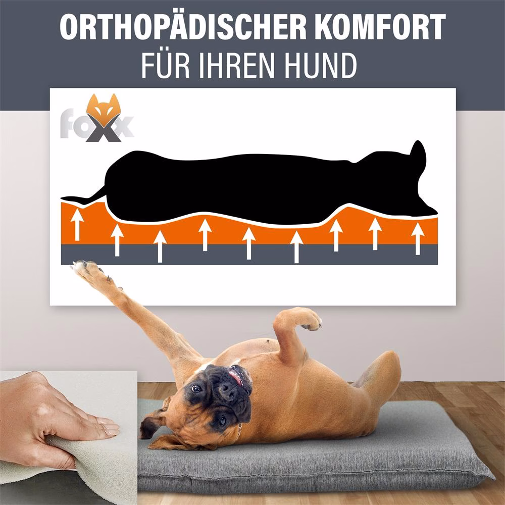 Bild 6 Hundekissen Foxx anthrazit 60x40x6cm