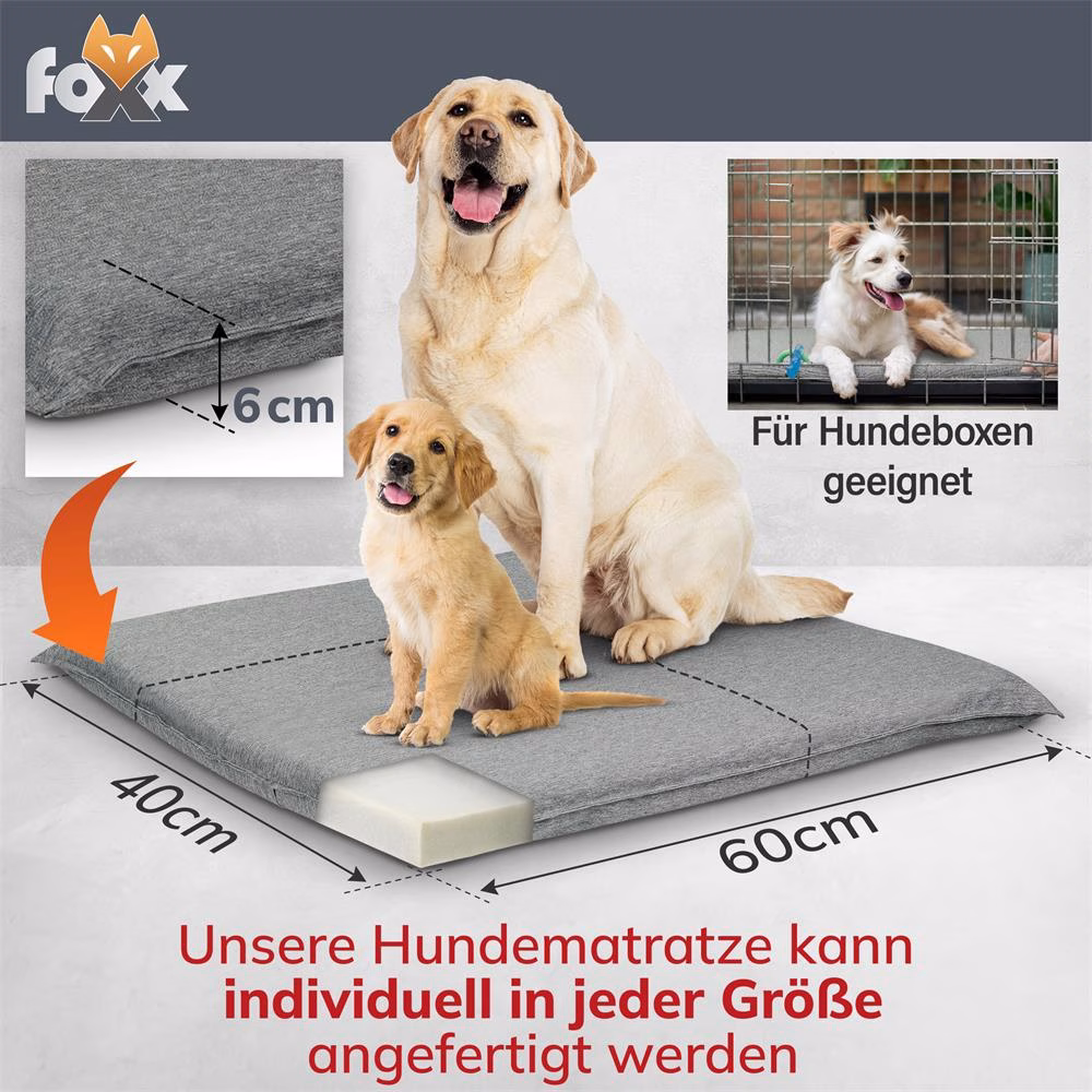 Bild 5 Hundekissen Foxx anthrazit 60x40x6cm