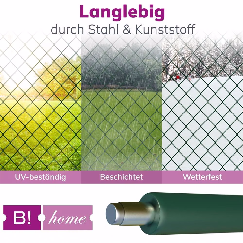 Bild 4 Maschendrahtzaun Gartenzaun grün