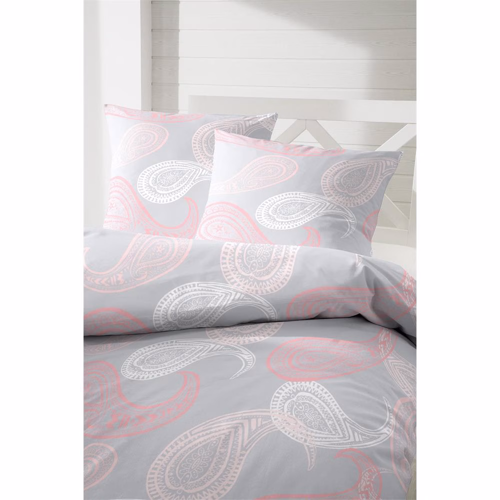 Bettwäsche- Microfaser Paisley 155x220/80x80
